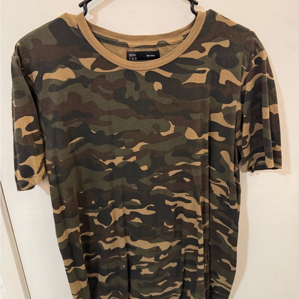 Bershka Tan Men's Shirt